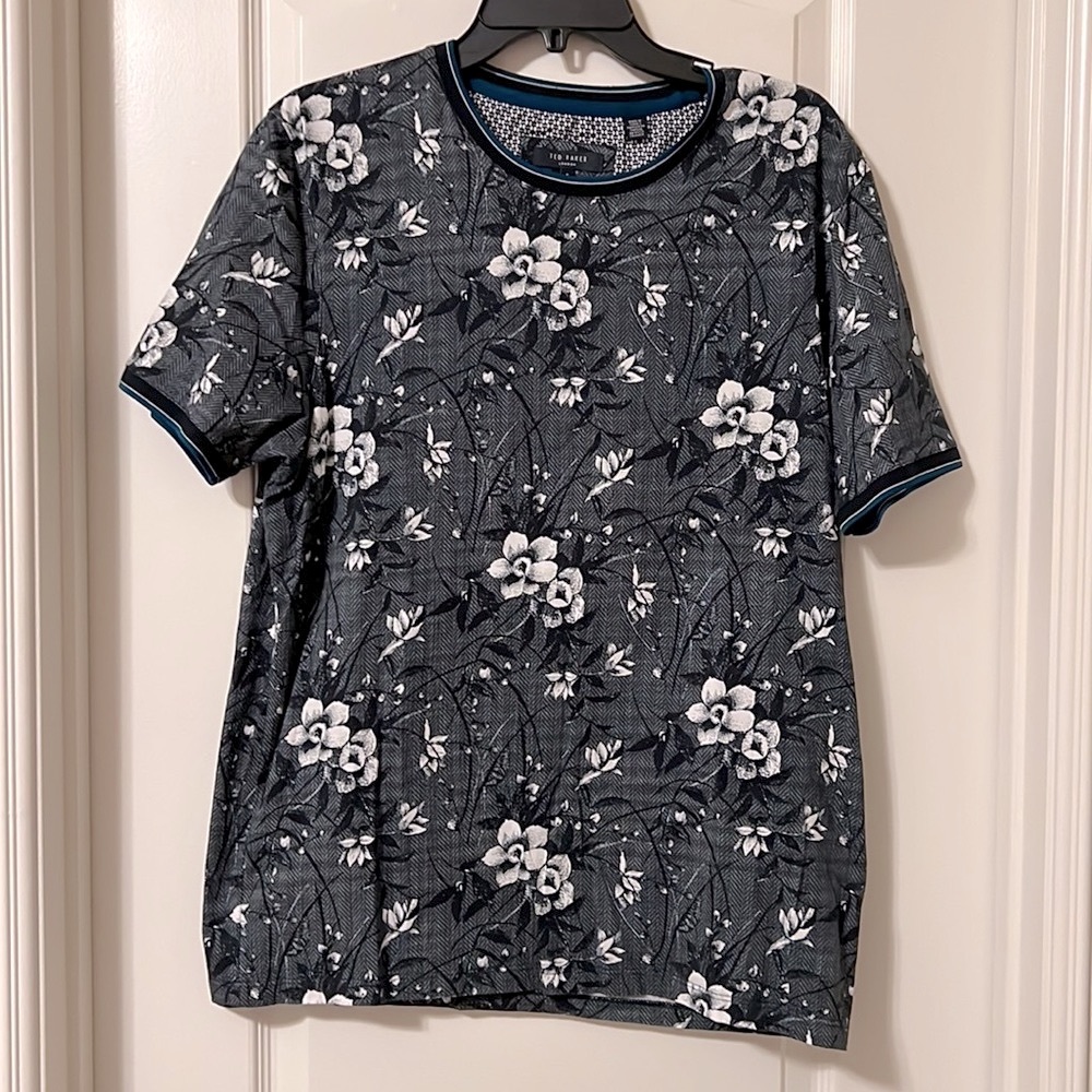 Men's Ted Baker Navy Floral Tee